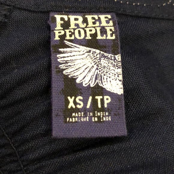 Free People Navy Silver Springs Embroidered Tunic - Picture 8 of 8